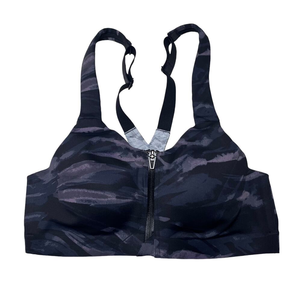 Victoria's Secret Knockout Front-Close Sports Bra Dreamy Zebra Size 32B